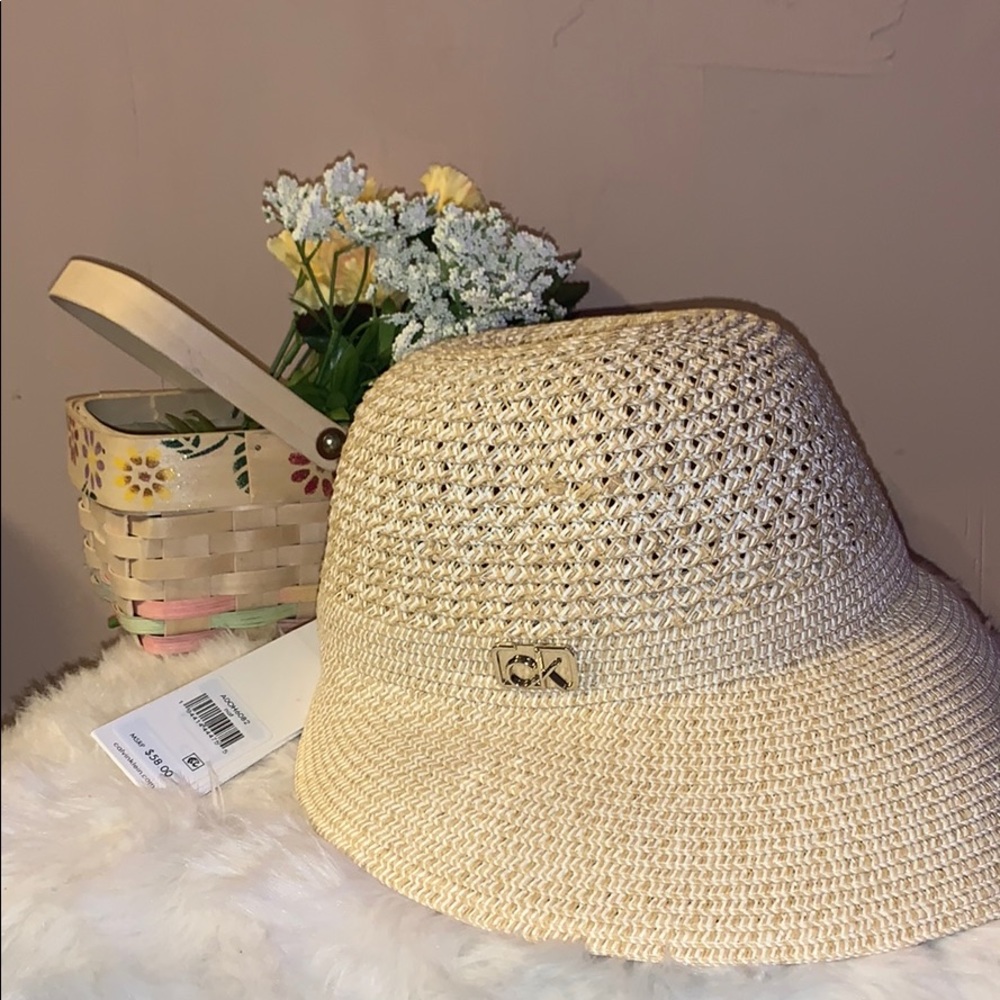 Authentic Calvin klein straw hat ❌❌SOLD❌❌